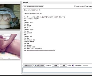 Chatroulette - ის განათებული მისი დიდი ძუძუები,
